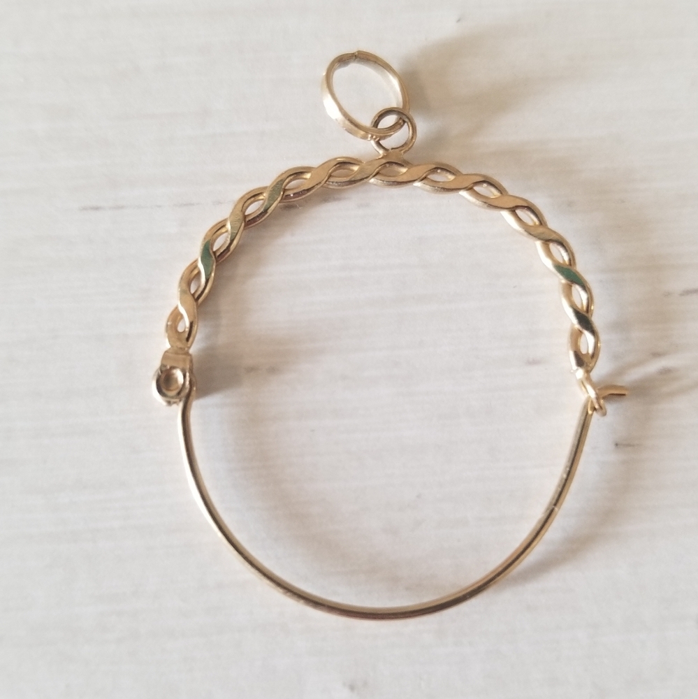 10K Gold Charm Holder